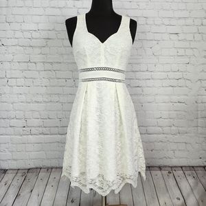 Francesca's Ivory lace dress